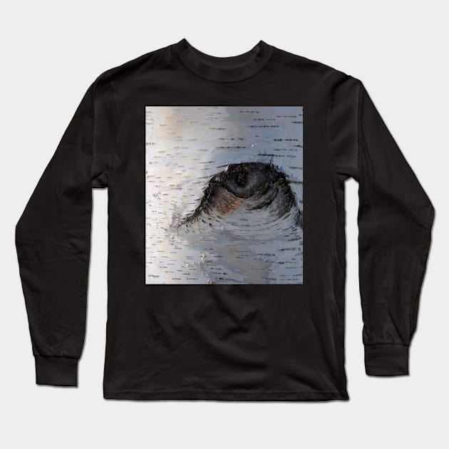 Birch Eye Long Sleeve T-Shirt by Whisperingpeaks